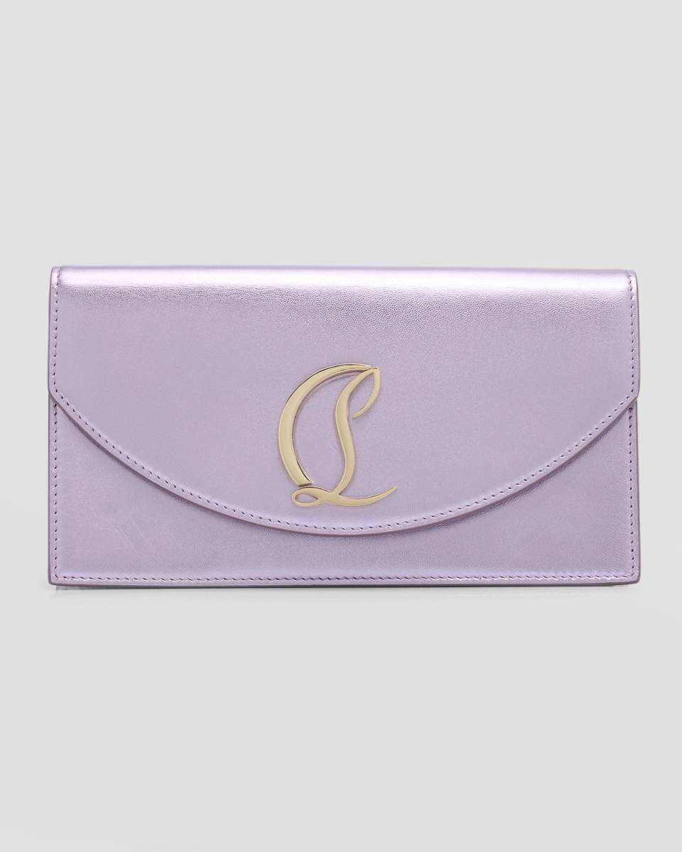 Loubi54 Wallet on Chain in Metallic Nappa Leather